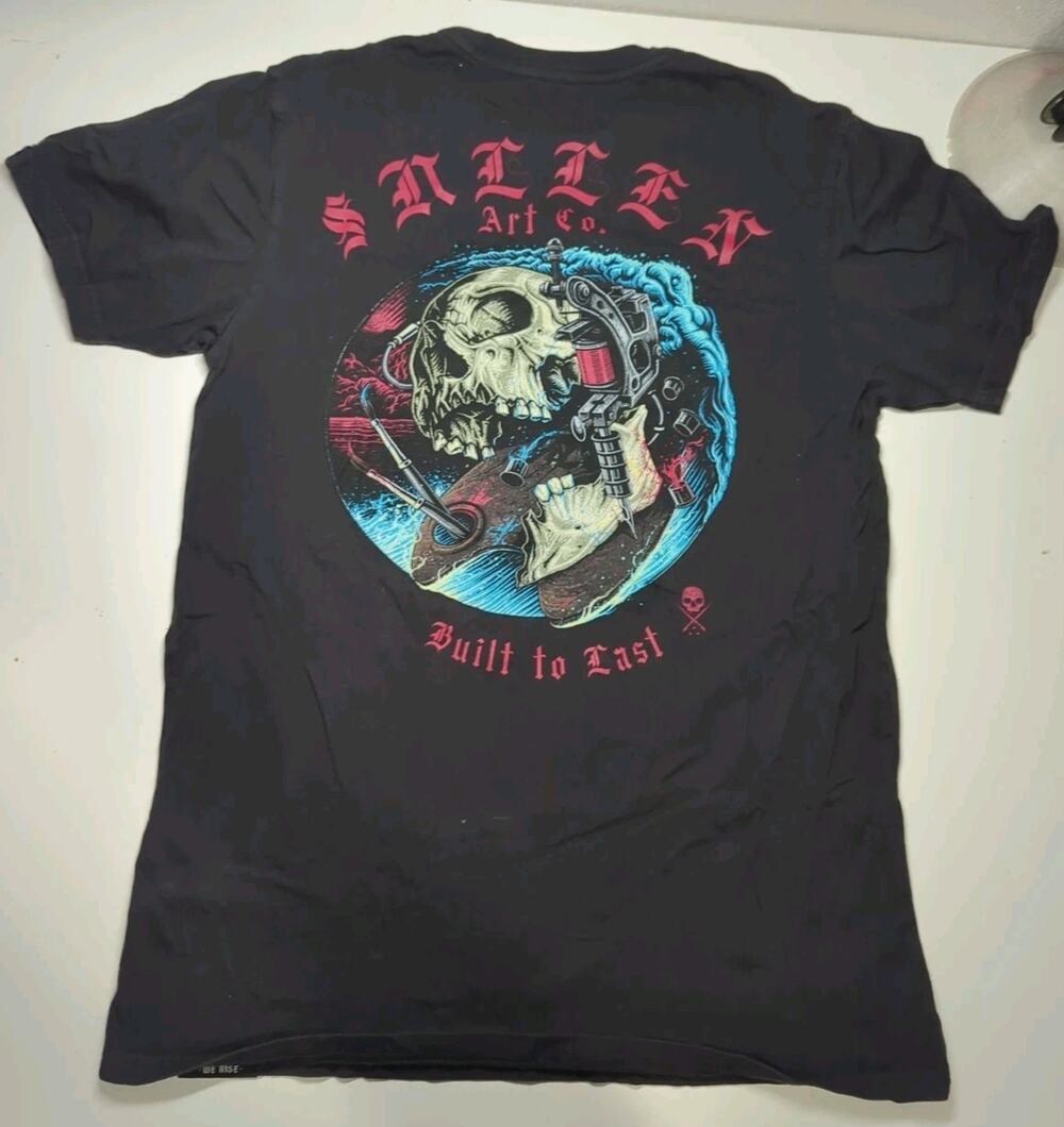 Sullen Art Artist Series Buckle Exclusive T-shirt Tattoo Gun/ Paint Black Medium